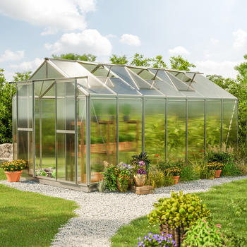 GFP - Garten- & Freizeit-Profi 259 x 449 cm Gew&auml;chshaus inkl. Aktionsset XL 6 mm (GFPV00087)