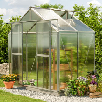 GFP - Garten- & Freizeit-Profi 259 x 133 cm Gew&auml;chshaus ohne Setangebot 8 mm (GFPV00059)
