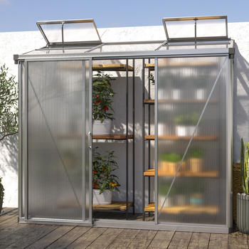 GFP - Garten- & Freizeit-Profi 222 x 77 cm Anlehngewächshaus (GFPV00282)
