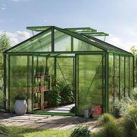 Gew&auml;chshaus Asteria 23 Light 311x385 Cm Mit Integriertem Fundament 12 Mm