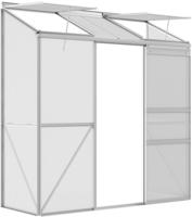 FOLIENGEW&Auml;CHSHAUS, Silber, Aluminium, Polycarbonat