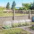 Outsunny Gewächshaus mit Tür Stahl PVC 395x100x80cm Transparent