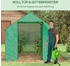 Outsunny Gewächshaus mit Rollfenster Stahl 2x3x2 m