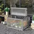 Outsunny Pflanzenbeet mit Abdeckung 90x80x58 cm Holz/Polycarbonat