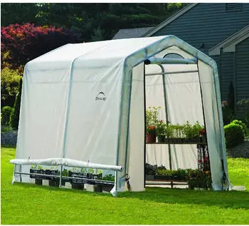 ShelterLogic Gew&auml;chshaus Polyethylen-Plane wei&szlig;