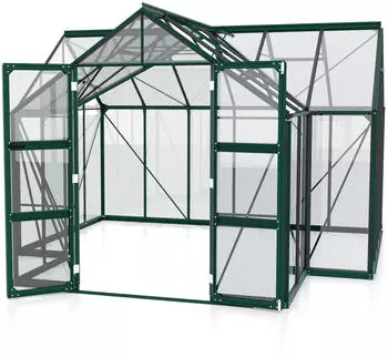 Vitavia Campus 13 m² (3 mm ESG, Alu smaragdgrün)