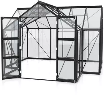 Vitavia Campus 13 m² (3 mm ESG, Alu schwarz)