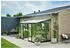 Halls Qube Lean-To 612 3 mm Sicherheitsglas 188 x 374 cm schwarz