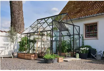 Halls Qube+ 88 3 mm Sicherheitsglas 261 x 261 cm schwarz