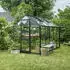 Halls Burford 610 6,2 m² 194 x 318 cm 3 mm Sicherheitsglas schwarz