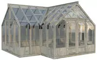 Palmako Gew&auml;chshaus "E milia 19,1 m&sup2;" BxTxH: 421x543x288 cm, Inkl. automatisch