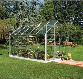 Halls Popular 106 6,2 m&sup2; (3 mm Sicherheitsglas, Alu silber)