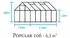 Halls Popular 106 6,2 m² (4 mm HKP, Alu schwarz)