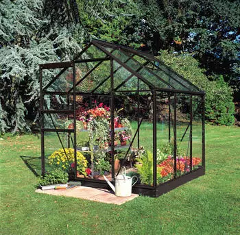 Halls Popular 66 mit 3 mm Sicherheitsglas 3,8 m&sup2; Schwarz