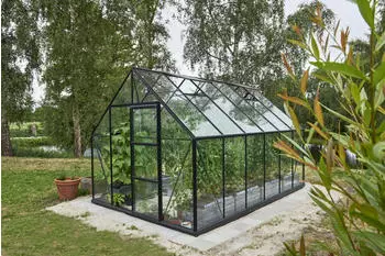 Halls Universal 128 mit 3 mm Sicherheitsglas 9,9 m&sup2; Schwarz