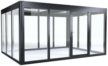 SunElements Design Gewächshaus SunGarden Energy mit Photovoltaikdach 3.4 anthrazit-metallic (11543)