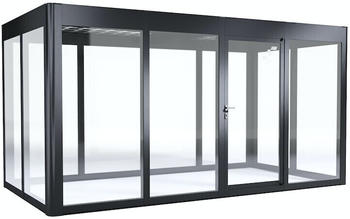 SunElements Design Gewächshaus SunGarden Energy mit Photovoltaikdach 4.2 anthrazit-metallic (11542)