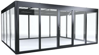 SunElements Design Gewächshaus SunGarden Energy mit Photovoltaikdach 5.4 anthrazit-metallic (11554)