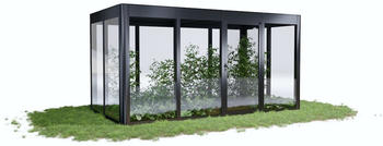 SunElements Design Gewächshaus SunGarden Infinity mit Photovoltaikdach 4.2 anthrazit-metallic (11142)