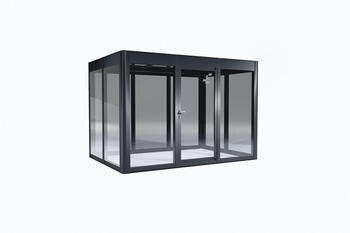 SunElements Design Gewächshaus SunGarden Modern mit Photovoltaik-Option Modern 3.2 anthrazit-metallic (11332)