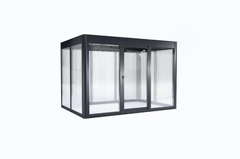 SunElements Design Gewächshaus SunGarden Select mit Photovoltaik-Option B 338 x T 233 x H 229 cm (Gr. 3.2) anthrazit-metallic (11232)