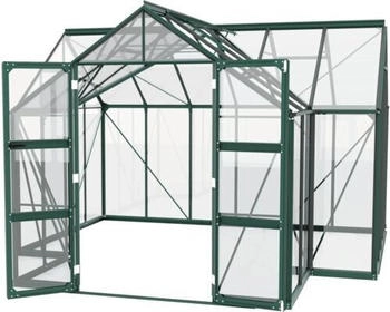Vitavia Clarus Gew&auml;chshaus inkl. Fundament 383x383 cm Aluminium smaragd
