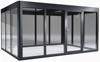 SunElements Design Gewächshaus SunGarden Modern mit Photovoltaik-Option Modern 4.3 anthrazit-metallic (11343)