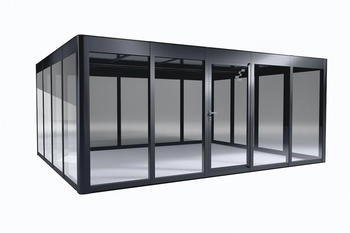 SunElements Design Gewächshaus SunGarden Power mit Photovoltaikdach 5.4 anthrazit-metallic (11454)