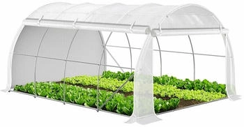 Vounot Foliengewächshaus 4x3x2m 12m² Weiß