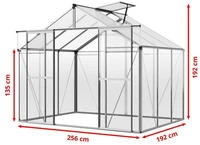 Carpasol - Gfp Gew&auml;chshaus Orchidee 3 Alu-rahmen 256 X 192 Cm Polycarbonat...