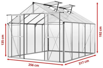 GFP - Garten- & Freizeit-Profi Orchidee 5 inkl. Alu-Fundamentrahmen & automatischem Fensteröffner 256 cm x 192 cm x 317 cm – GFP - Garten- & Freizeit-Profi Orchidee 5 inkl. Alu-Fundamentrahmen & automatischem Fensteröffner 256 cm x 192 cm x 317 cm Optimale Bedingungen für Ihre Pflanzen