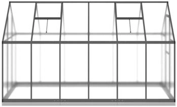 vidaXL Gew&auml;chshaus mit Fundamentrahmen anthrazit 334x169x202 cm Alu 334 cm x 202 cm