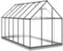 vidaXL Gewächshaus mit Fundamentrahmen anthrazit 334x169x202 cm Alu 334 cm x 202 cm