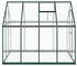 vidaXL Gewächshaus mit Fundamentrahmen grün 224x169x195 cm Aluminimum grün 224 cm x 195 cm