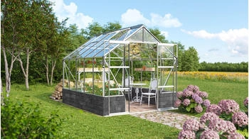 Vitavia Cassandra 8300 (3mm ESG, Alu silber) mit Sockel Basalt