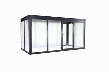 SunElements Design Gewächshaus SunGarden Deluxe mit Photovoltaik-Option 4.2 anthrazit-metallic (11042)