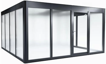 SunElements Design Gewächshaus SunGarden Deluxe mit Photovoltaik-Option 4.4 anthrazit-metallic (11044)
