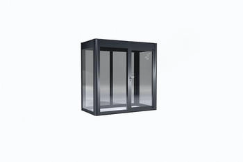 SunElements Design Gewächshaus SunGarden Modern mit Photovoltaik-Option Modern 2.1 anthrazit-metallic (11321)