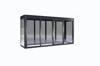 SunElements Design Gewächshaus SunGarden Modern mit Photovoltaik-Option Modern 4.1 anthrazit-metallic (11341)