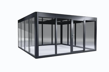 SunElements Design Gewächshaus SunGarden Modern mit Photovoltaik-Option Modern 4.4 anthrazit-metallic (11344)
