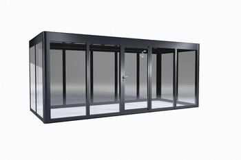 SunElements Design Gewächshaus SunGarden Modern mit Photovoltaik-Option Modern 5.2 anthrazit-metallic (11352)