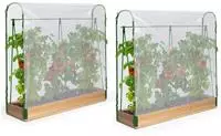 Idmarket - Duo Modulares Tomatengew&auml;chshaus Spezielles Wachstum Komplettset Plane +