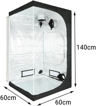 Eckstein Grow Growbox Komplettset 100W LED 60x60x140cm