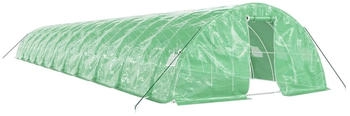 furnicato Gewächshaus Stahlrahmen Grün 110 m² 22x5x2,3 m