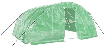 furnicato Gewächshaus Stahlrahmen Grün 20 m² 5x4x2,3 m