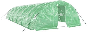 furnicato Gewächshaus Stahlrahmen Grün 60 m² 12x5x2,3 m