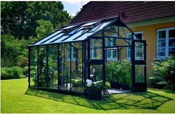 Juliana Gewächshaus Premium Set 10,9 m² 3mm ESG Anthrazit inkl. Fundament