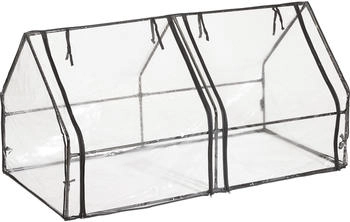 Relaxdays Foliengewächshaus 180x92x92 cm schwarz