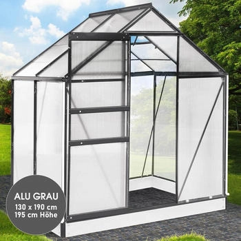 Brast BRAST® Gewächshaus Aluminium mit Fundament rostfrei wetterfest (1004123046)