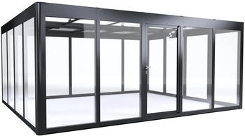 SunElements Gewächshaus SunGarden Infinity 5.4 anthrazit-metallic mit 6mm Acrylglas (11154)